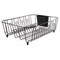 Rubbermaid 6032-AR-BLA Plastic Coated Wire Dish Drainer- Black - Large